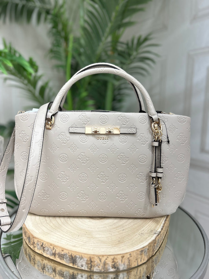 Guess Carmella Bone Logo Girlfriend Handbag