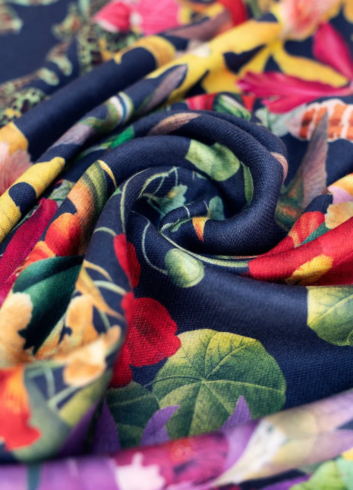 Powder Botanical Kaleidoscope Lux Print Scarf