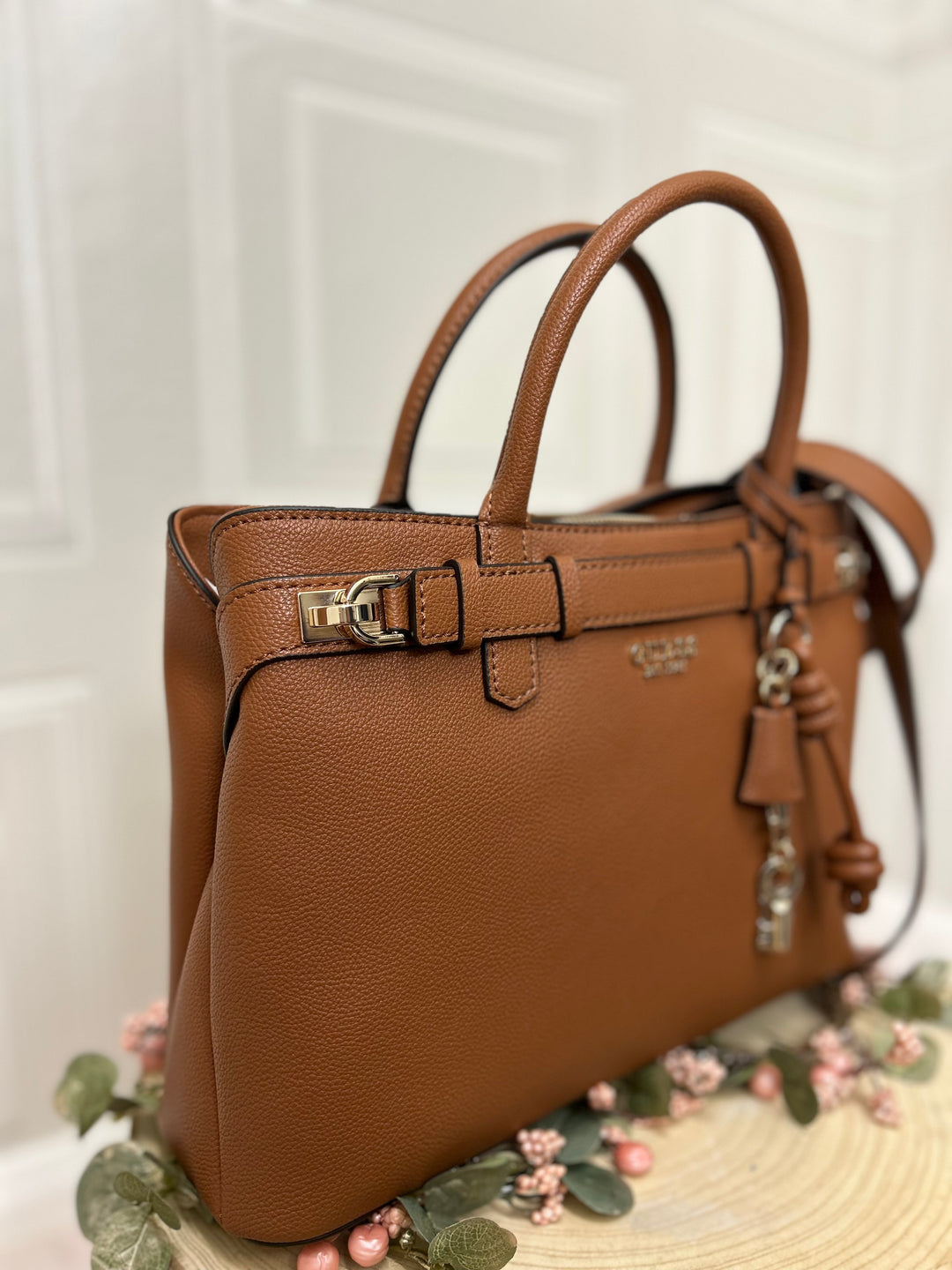 Guess Gregoria Cognac Bag