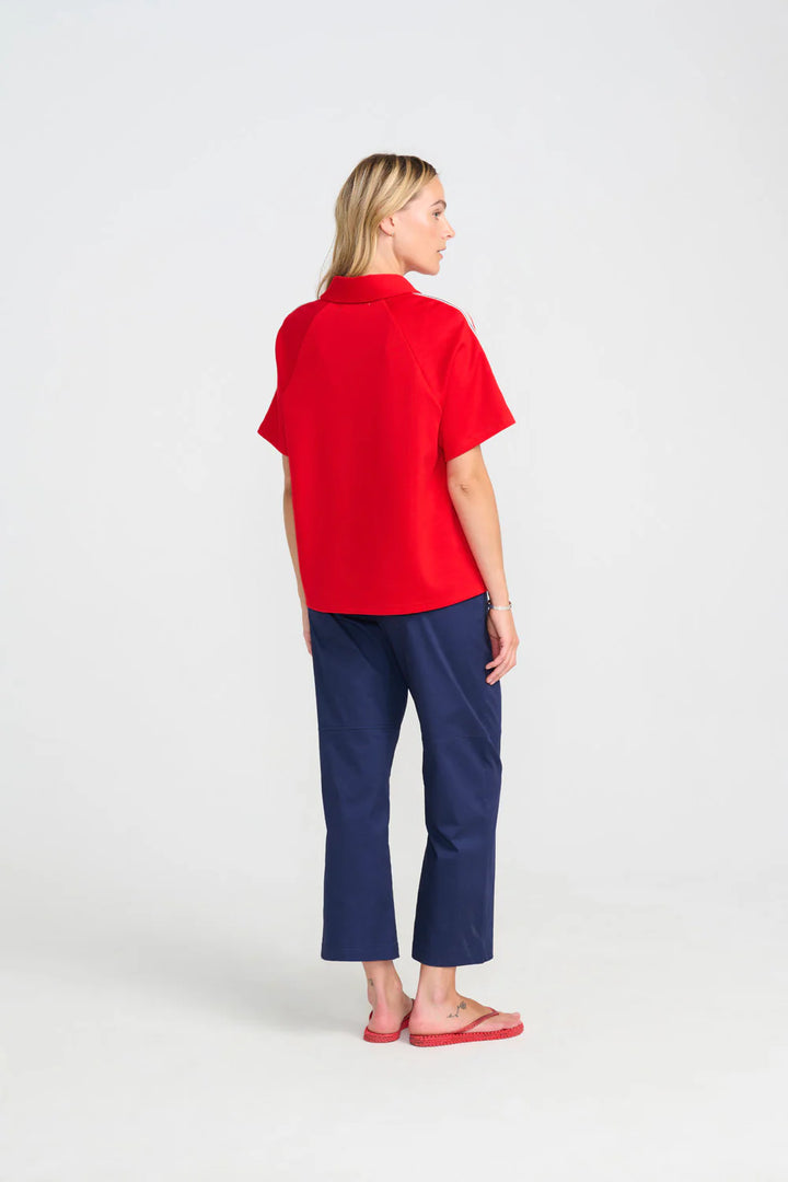 Costa Mani Birdie Blouse | Red