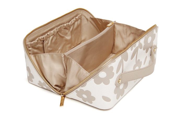 Alice Wheeler Floral Train Case | Stone