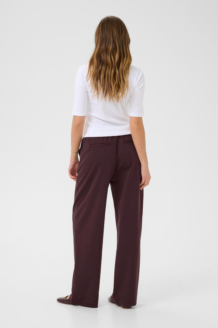 Kaffe Kajenny Straight Pants | Fudge