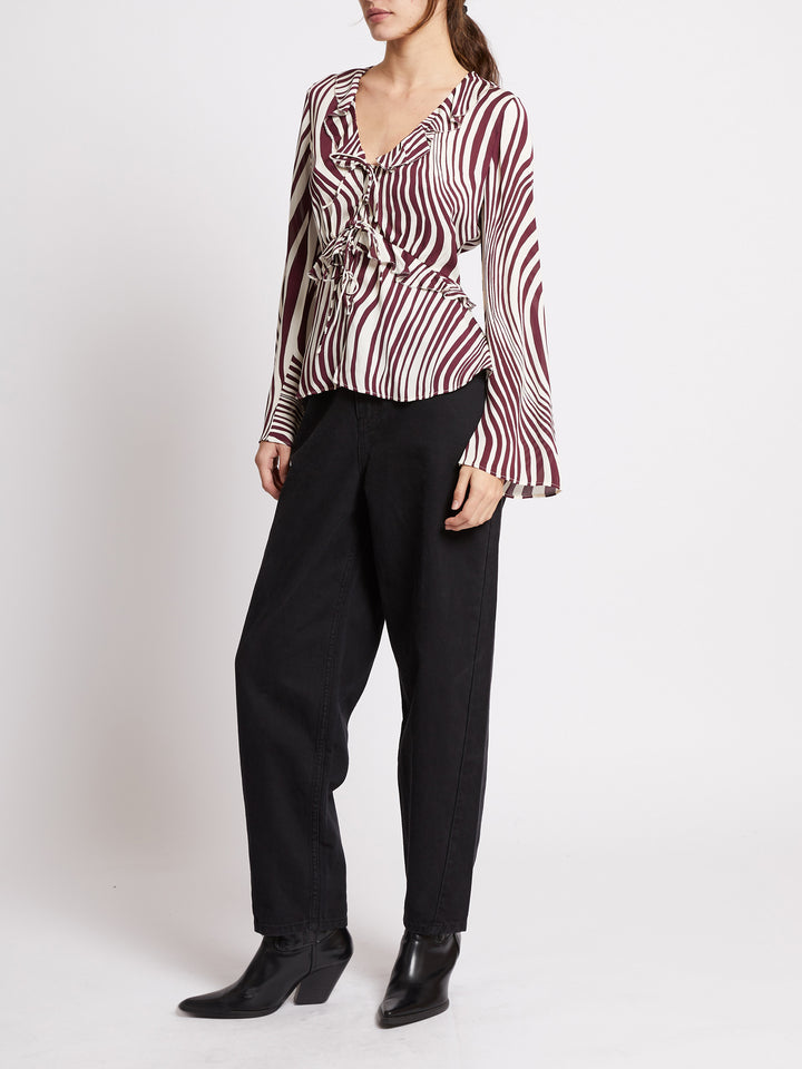 French Connection Ziggy Lara Tie Top
