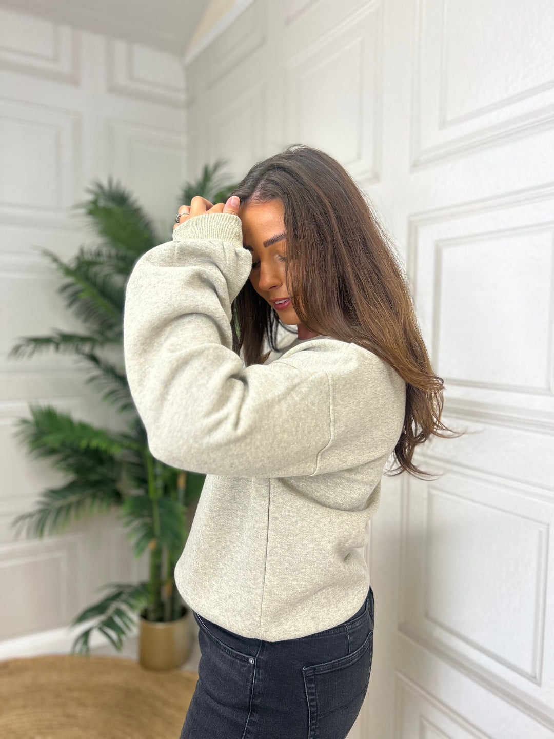Numph Nucalli SweatShirt Cream Melange