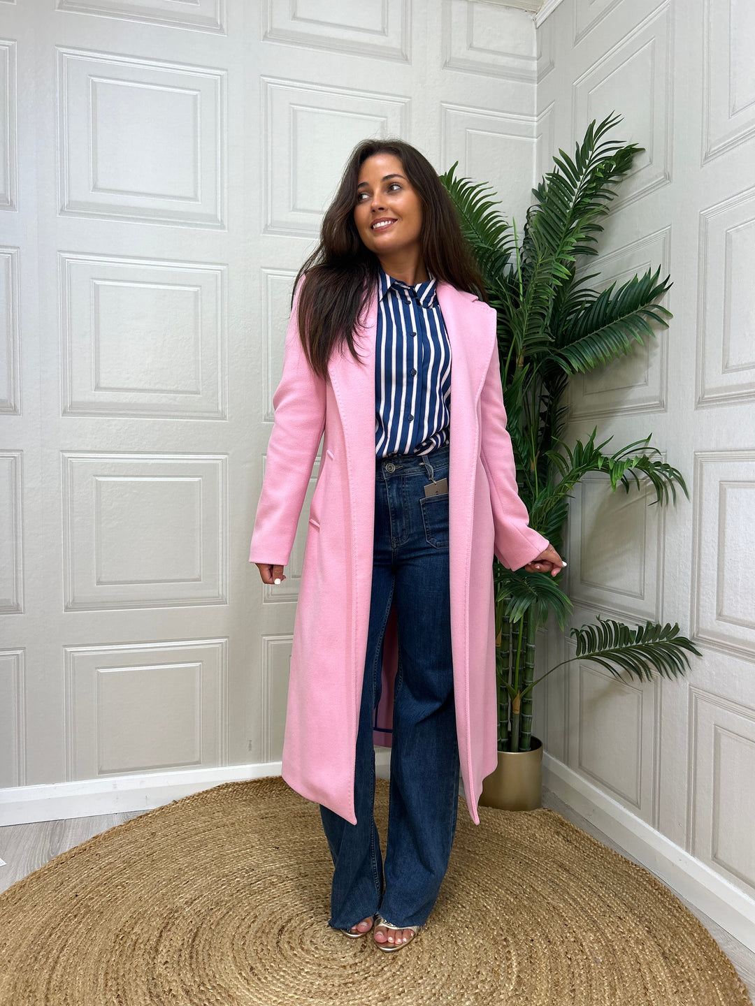 Tinta Soledad Pink Parka Dress Coat