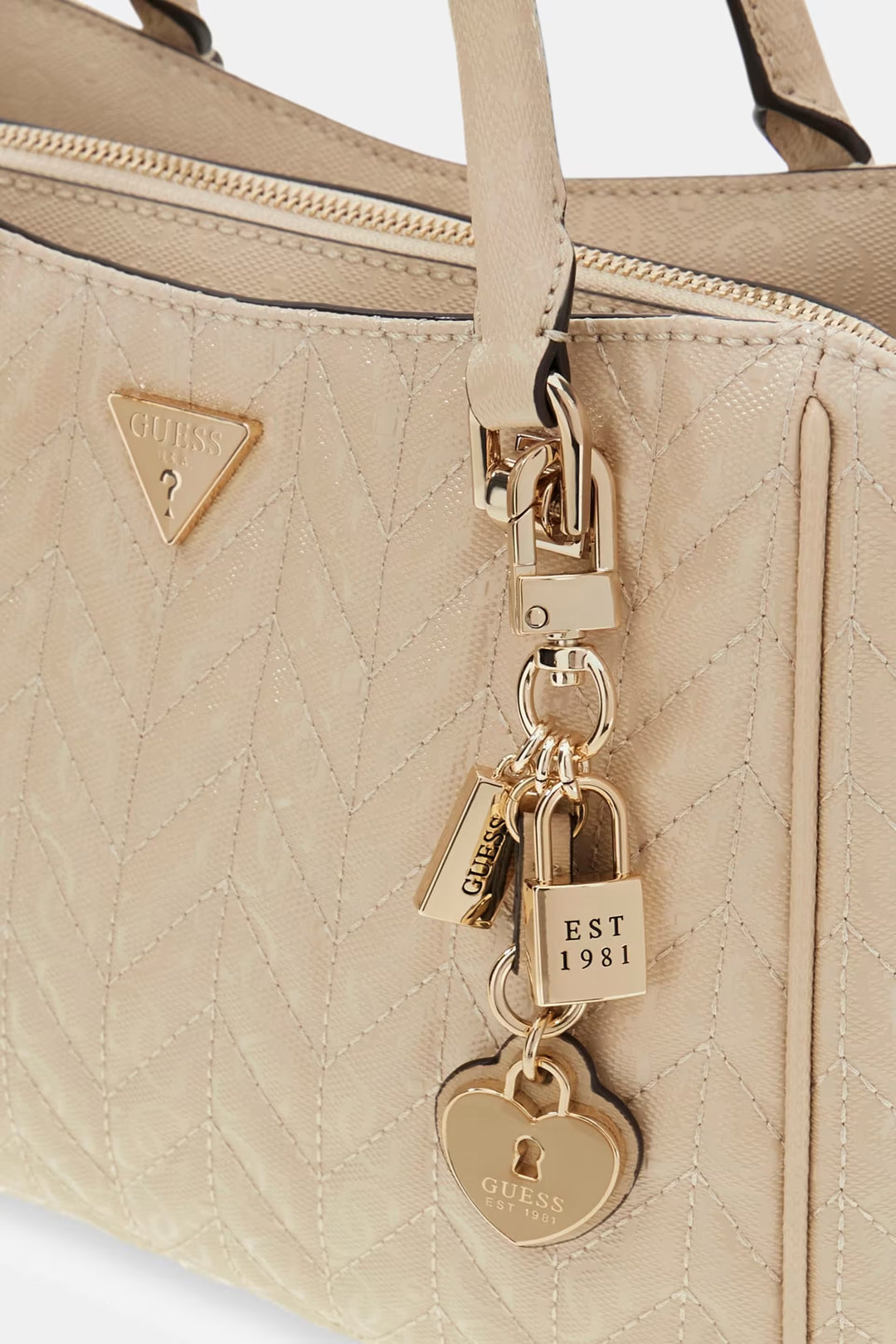 Guess Stacey Light Beige Handbag