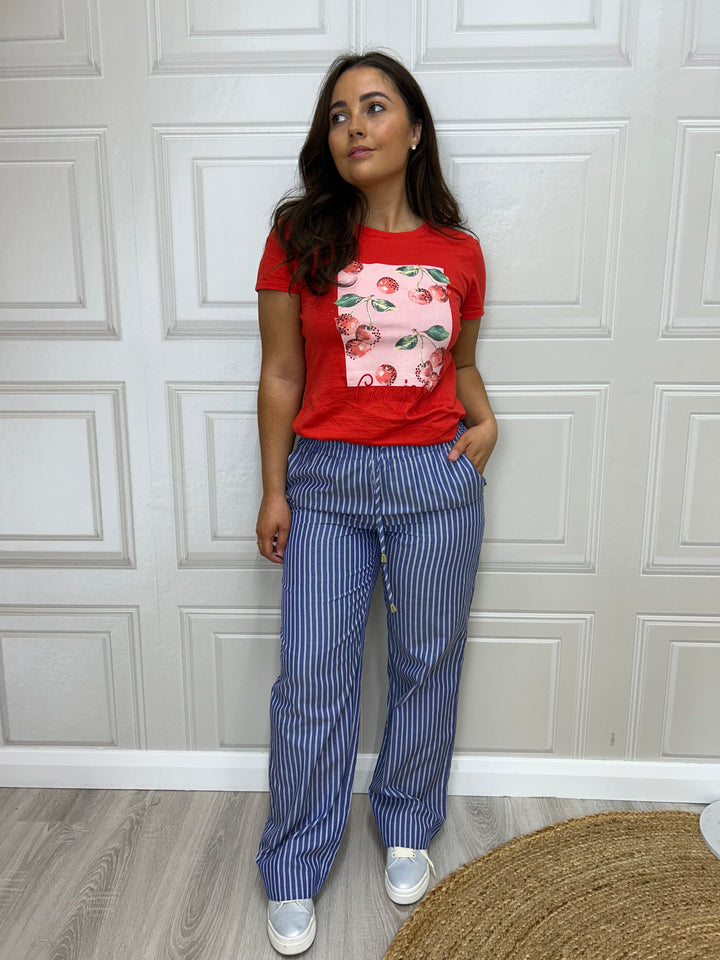 Numph Nuzally Blueprint Trousers