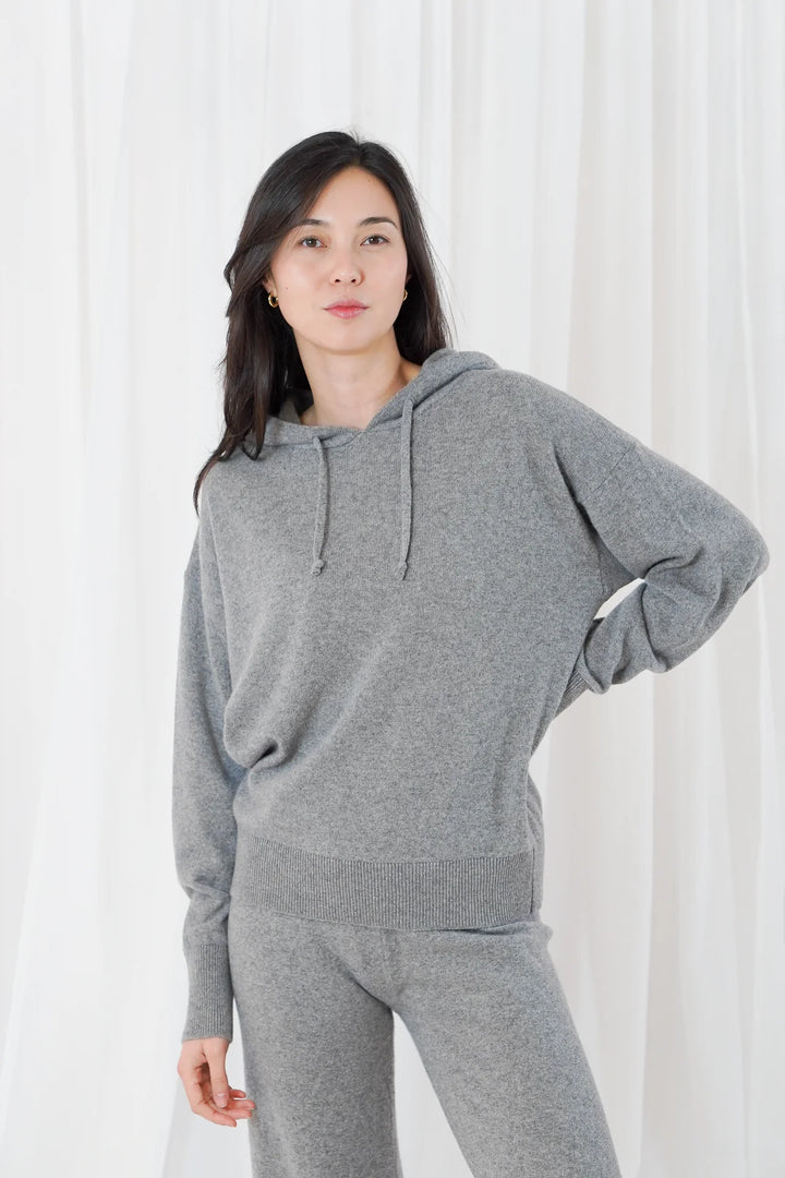 Twins Alcatraz Long Sleeve Hoodie | Mottled Grey