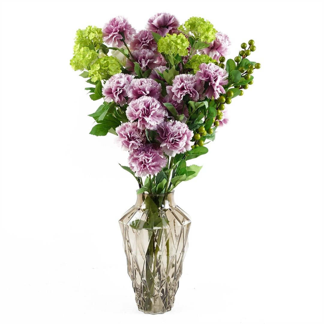 Artificial Flowers Pink Carnation Stem
