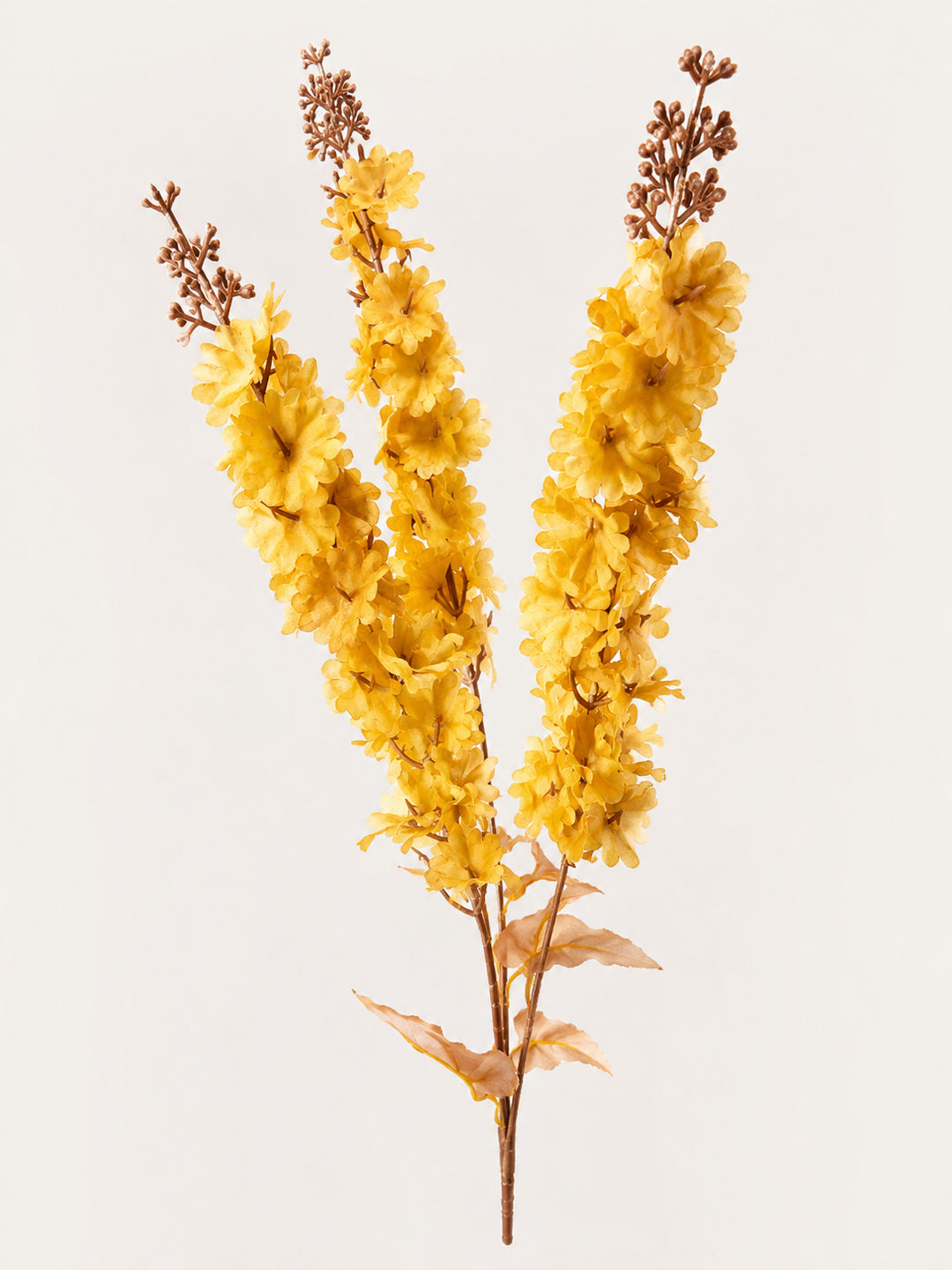 Artificial Triple Delphinium Spiked Floral Stem
