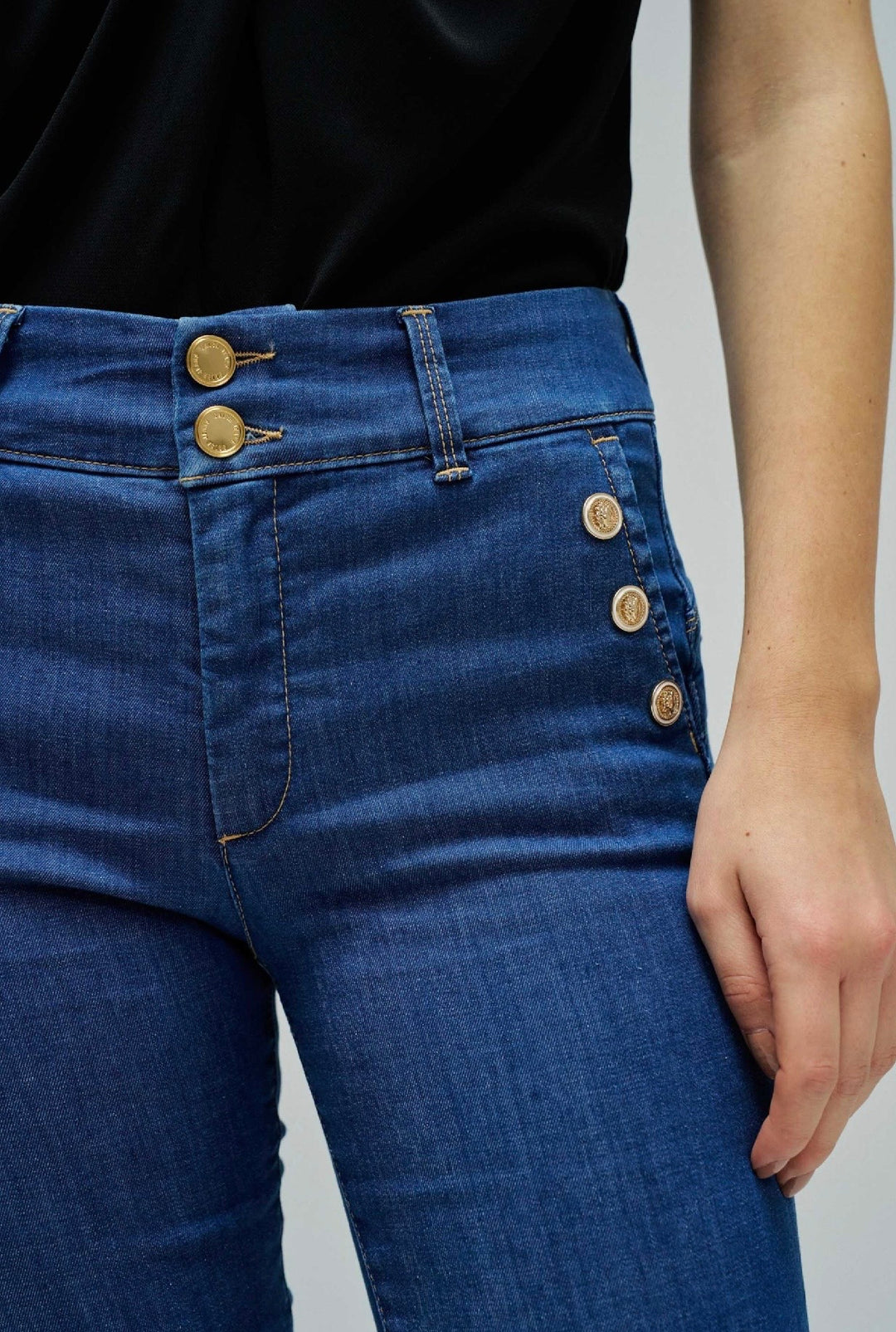 Salsa Secret Cropped Slim Medium Wash Jean - 21011044