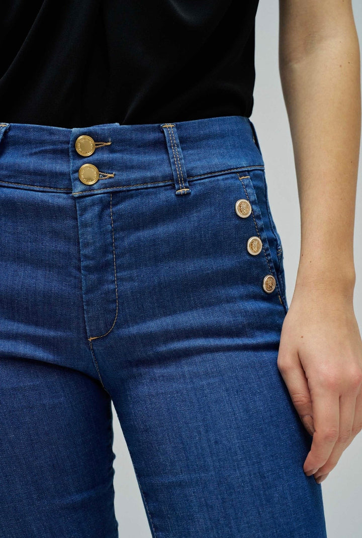 Salsa Secret Cropped Slim Medium Wash Jean - 21011044