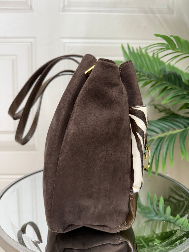 Carmela Animal/Chocolate Brown Bag 186183