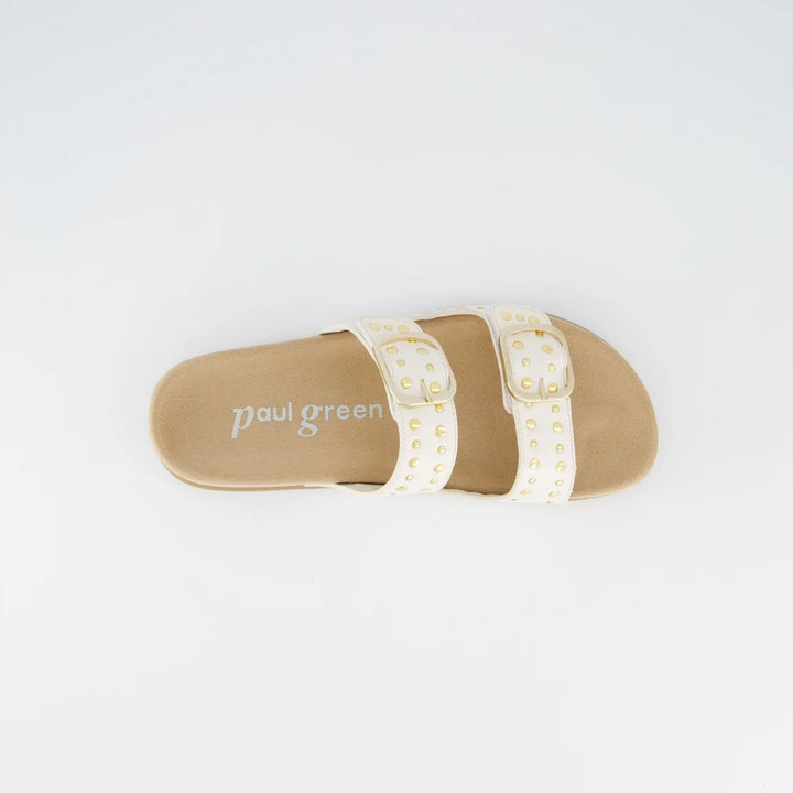 Paul Green Future Nappa Off White Mules
