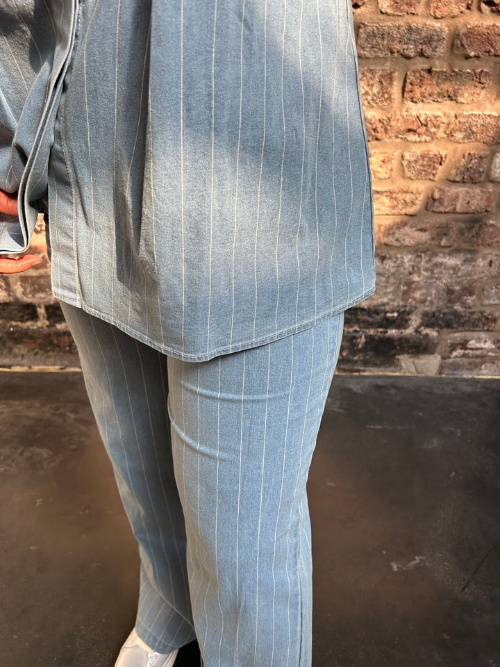 Costa Mani Hampton Pants Stripe Denim
