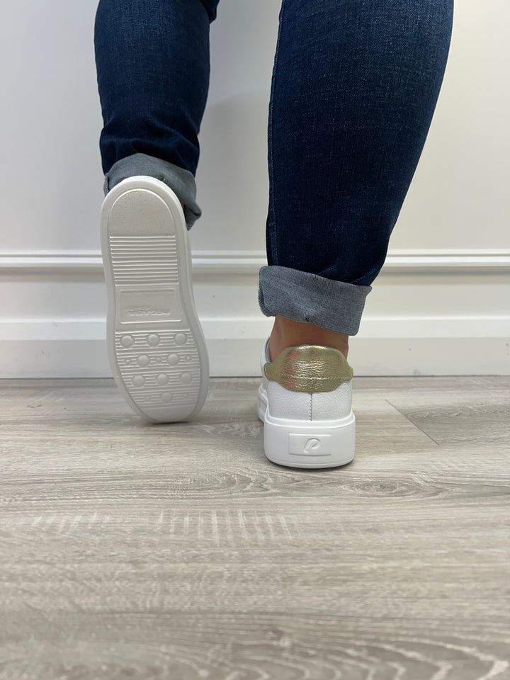 Pegada Burnished Branco - Ouro Sneaker