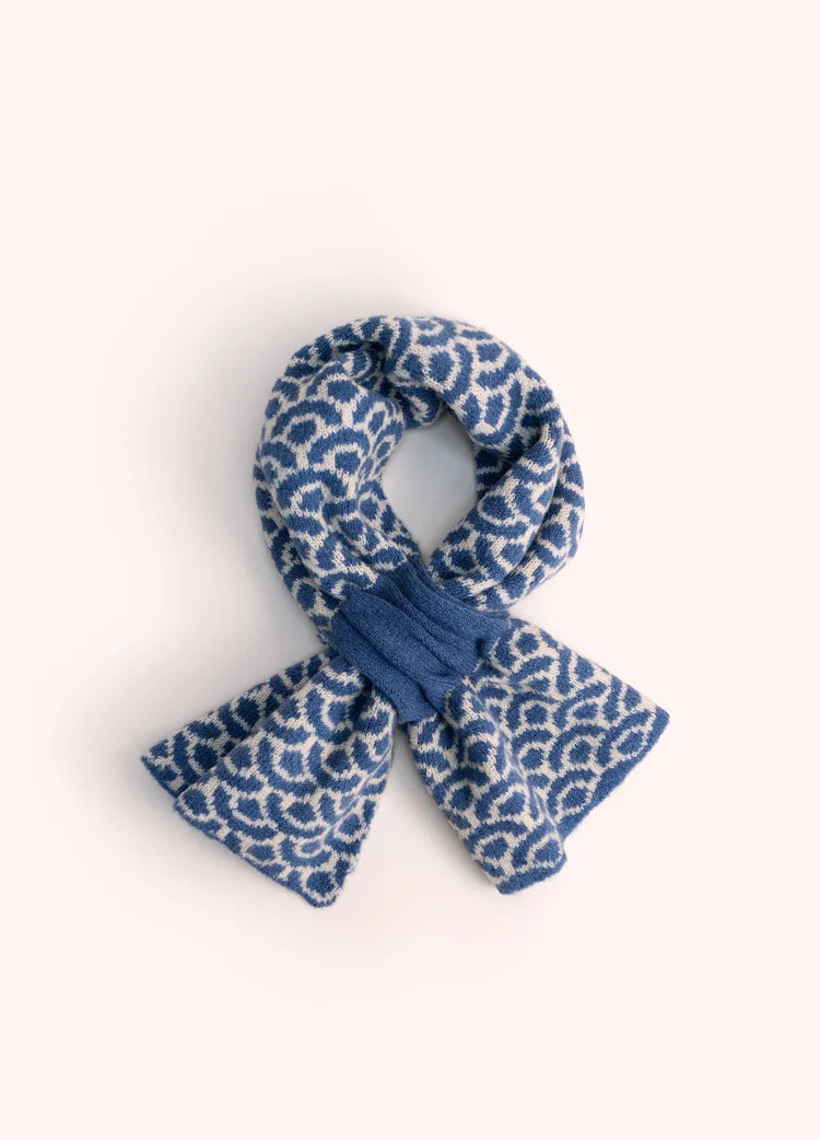 Powder Agatha Scarf | Denim Mix