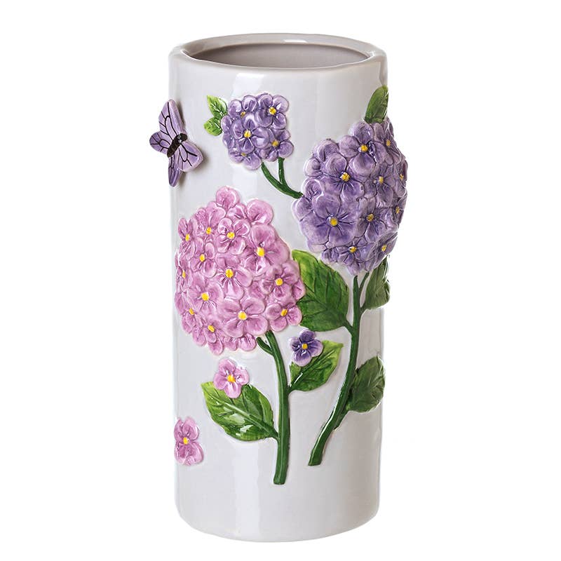 CERAMIC HYDRANGEA VASE SML