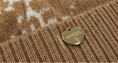 Guess 4G Logo Beanie And Scarf Set | Latte/Beige