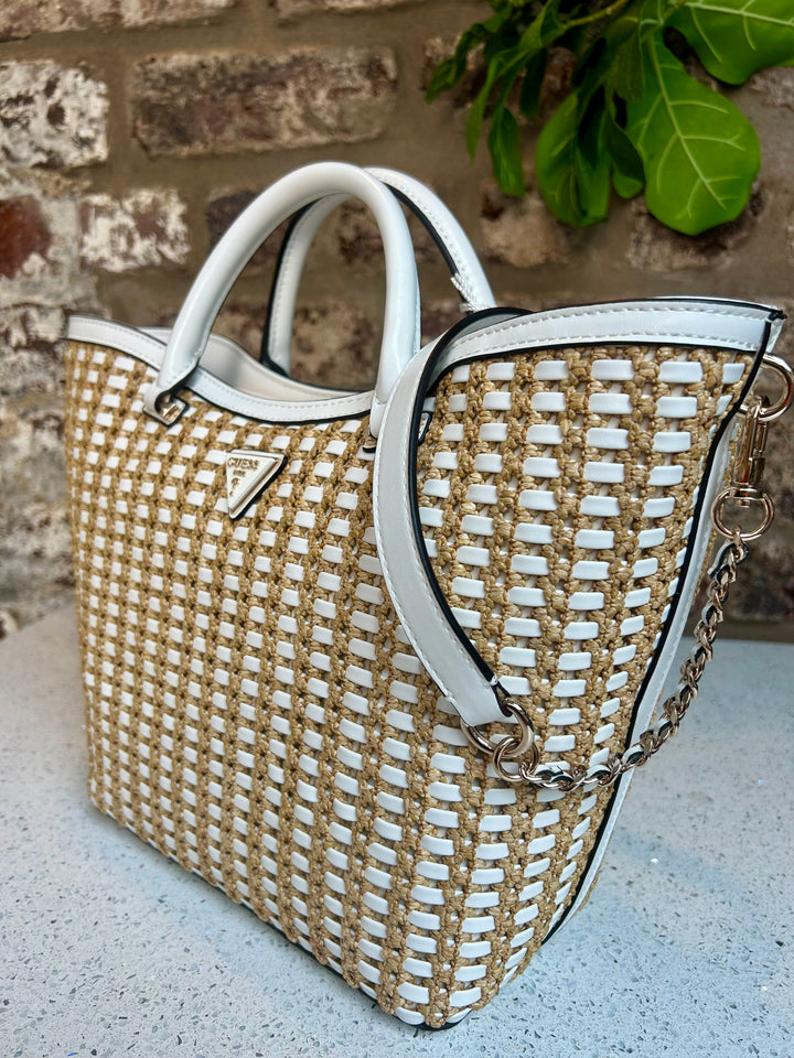 Guess Alalia Large Natural/White Bag