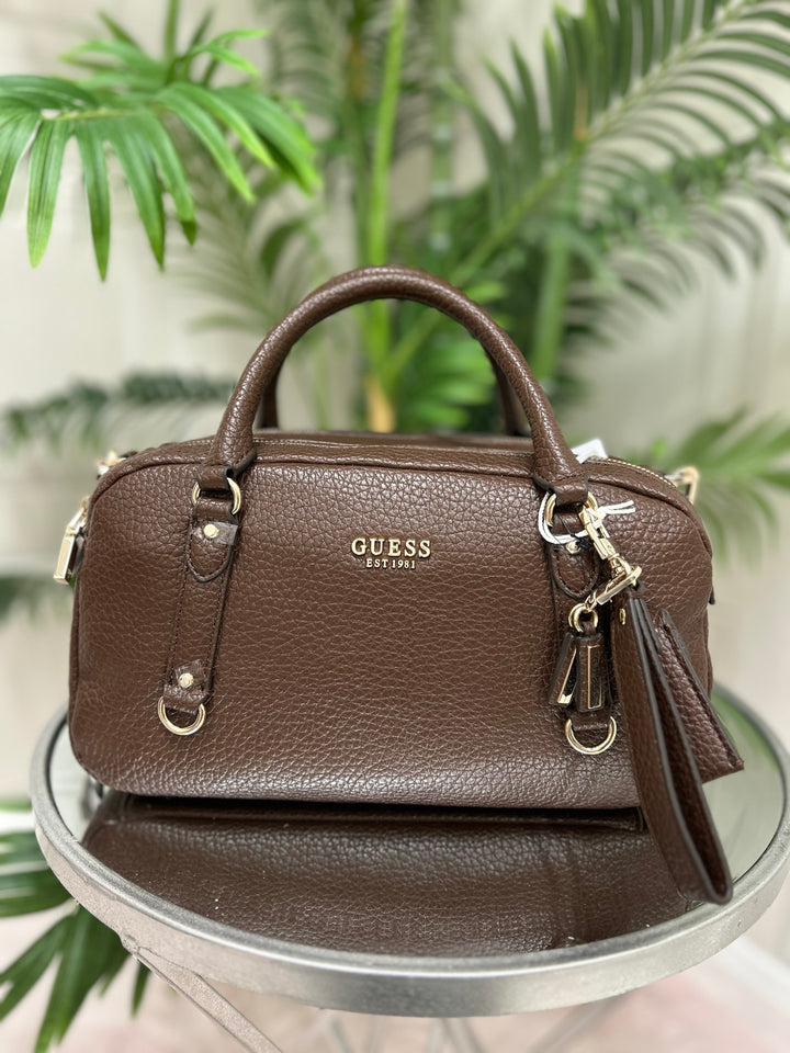 Guess Marsha Espresso Mini Handbag