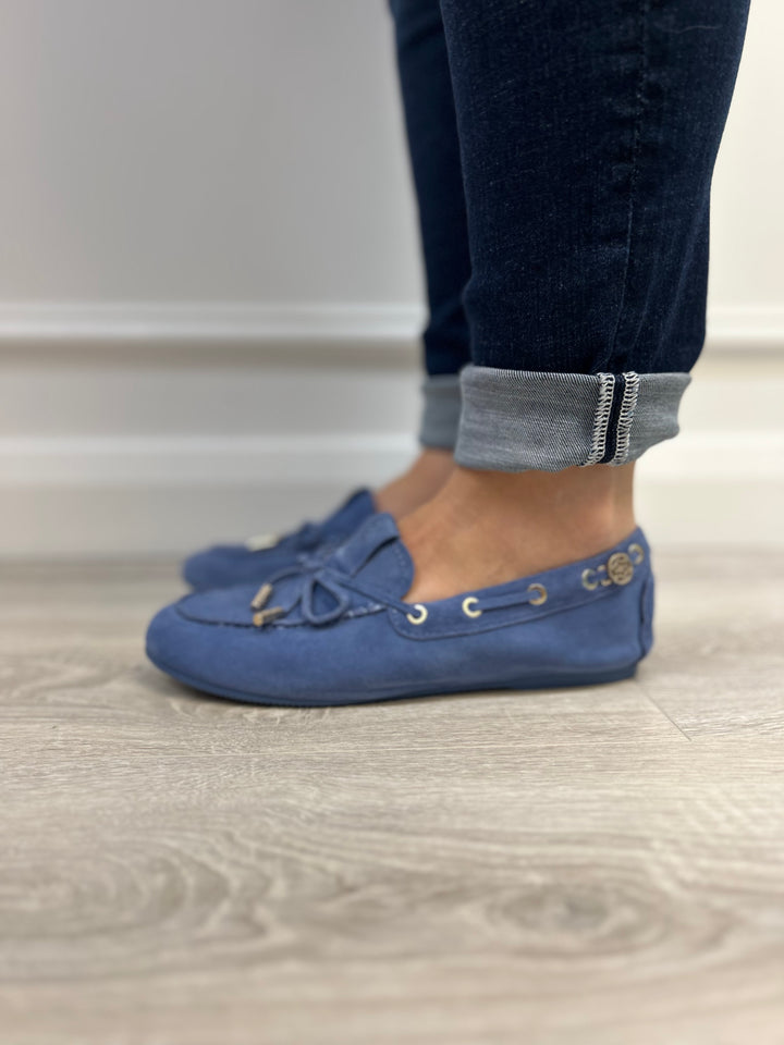 Guess Sue14 Aisha Blue Moccasin
