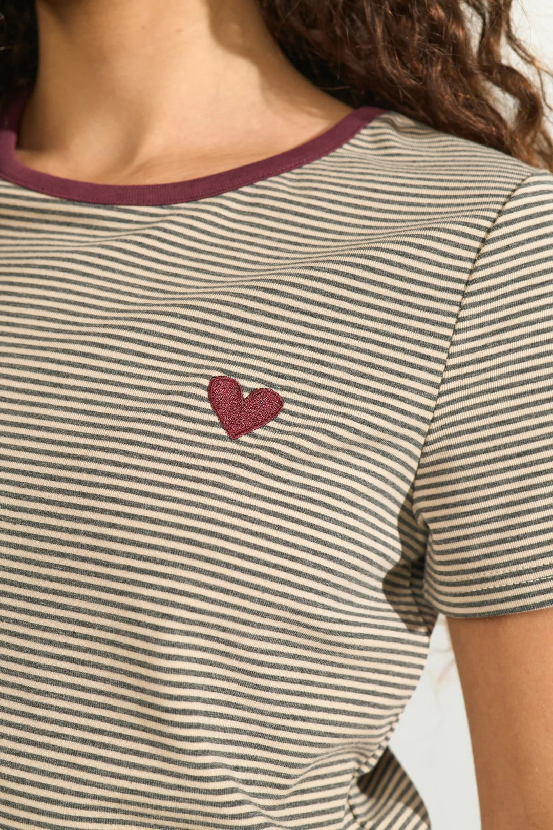Numph Nualexa T-Shirt | Silver Mink