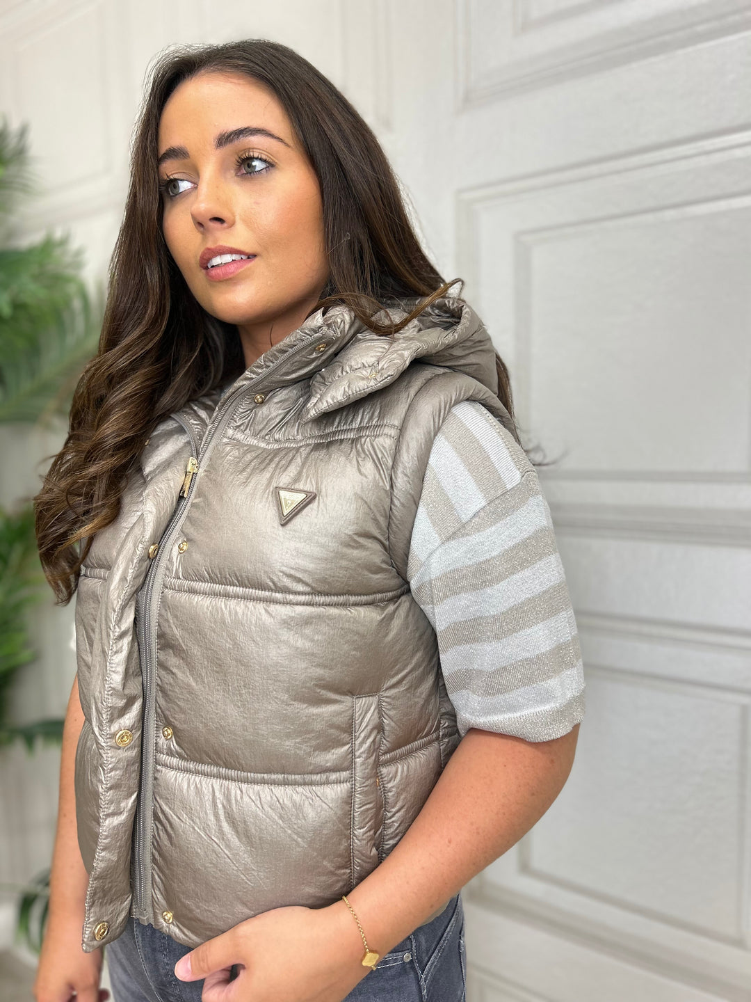 Guess Mushroom Cropped Gilet