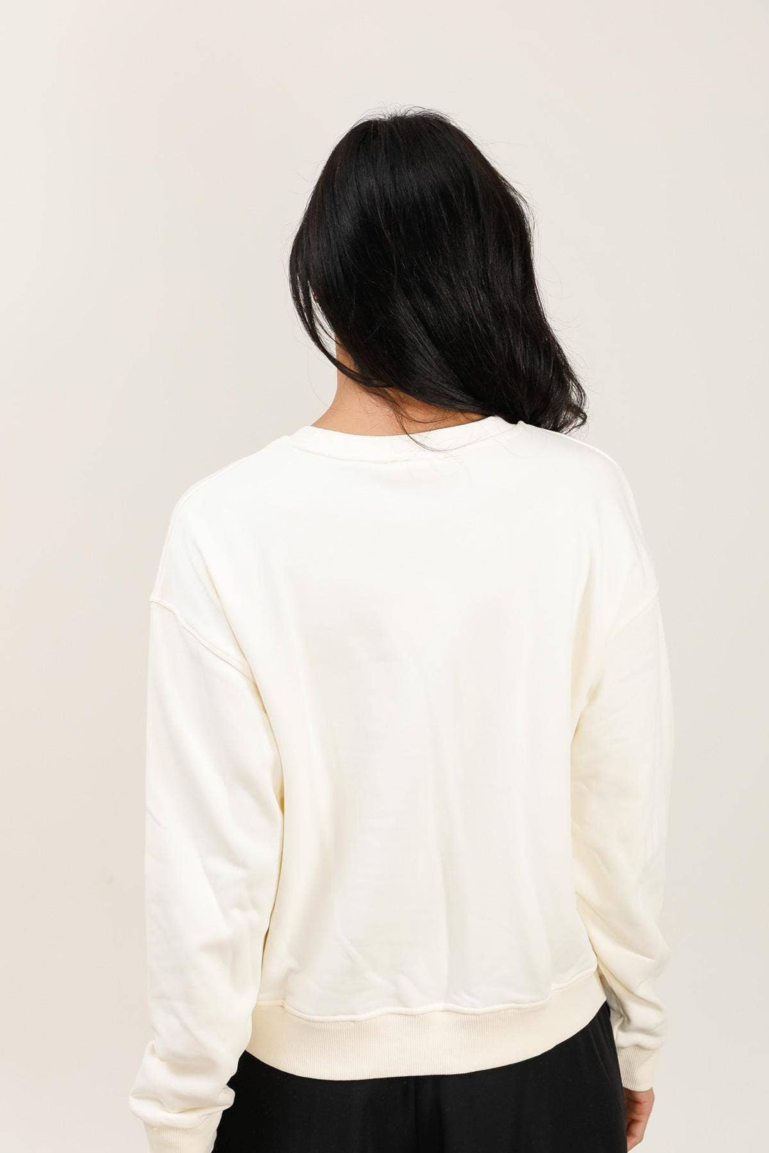 Pamela Crew Neck Sweatshirt Floral Print White