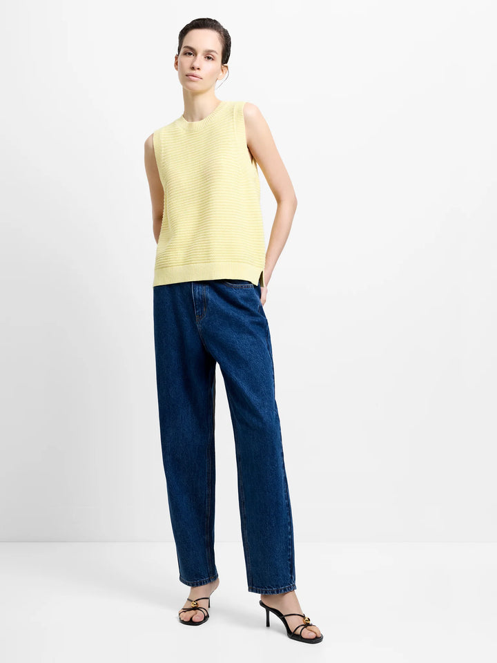 French Connection Lily Mozart Knit Tank Top | Mellow Yellow