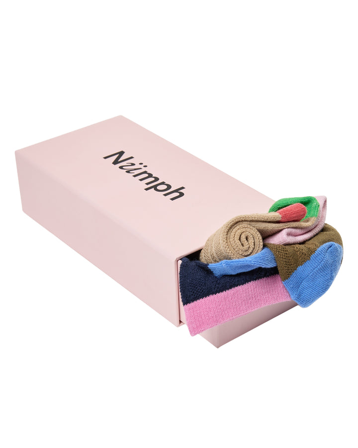 Numph Nuwest Multi Bright Socks Boxset