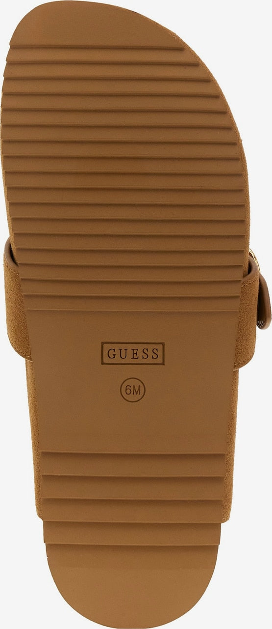 Guess Galavanta Brown Mules