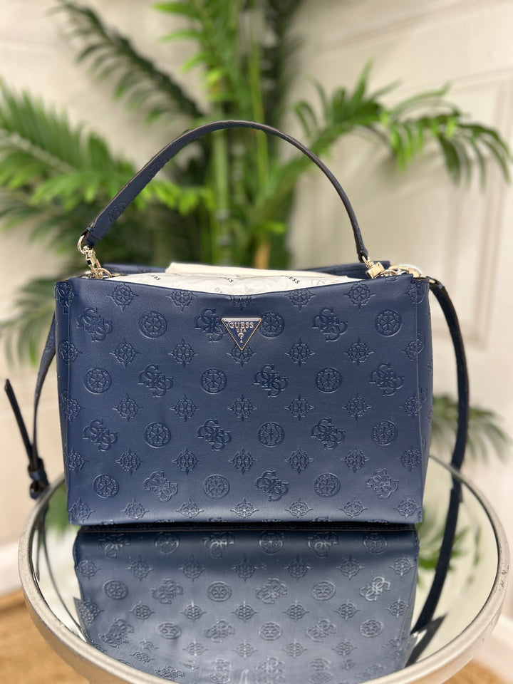 Guess Tisha Midnight Logo Shoulder Bag
