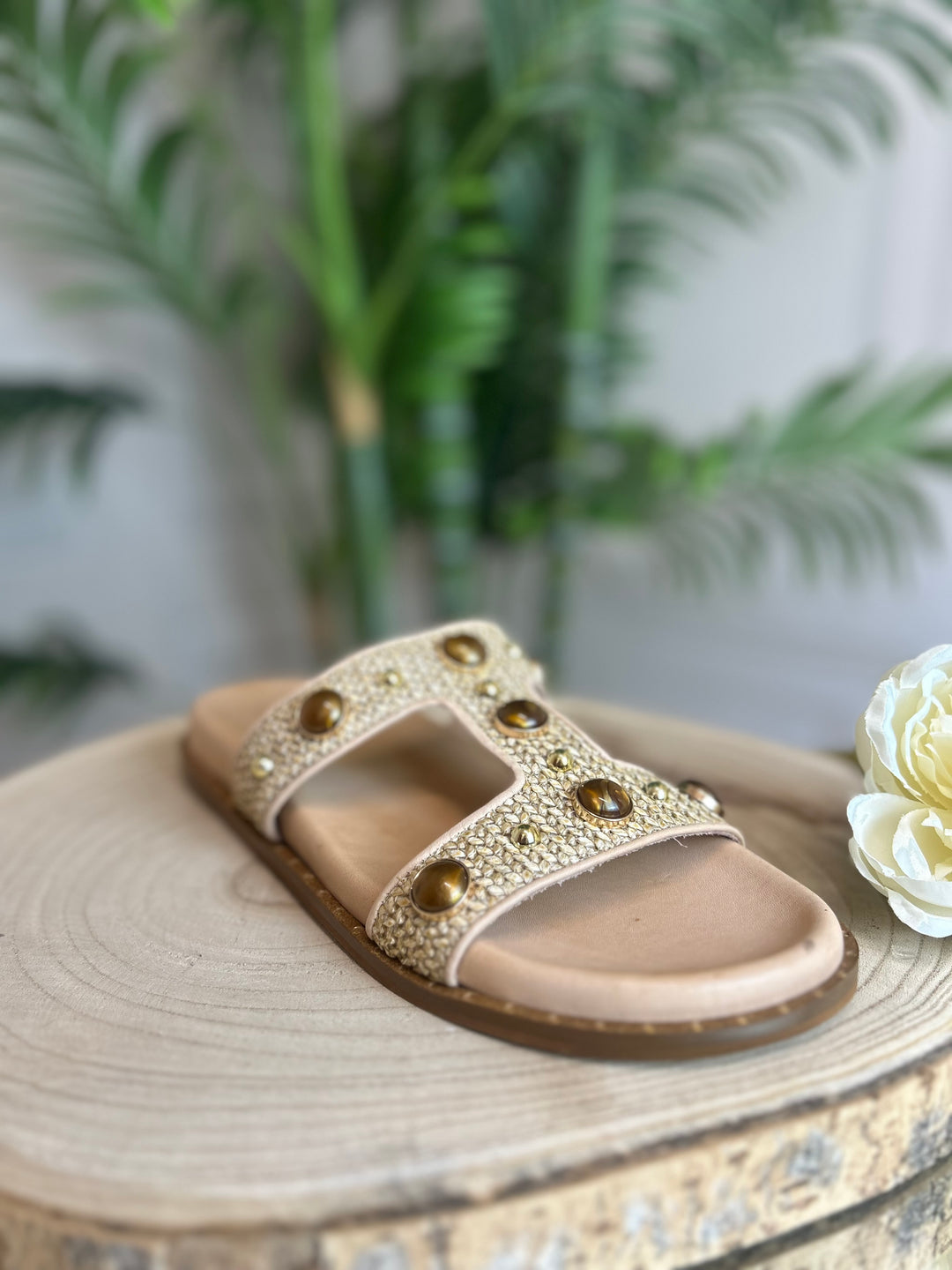 S.Piero Natural Raffia Sandal