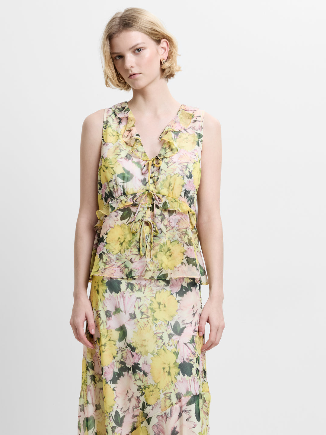 French Connection Carla Printed Sleeveless Top