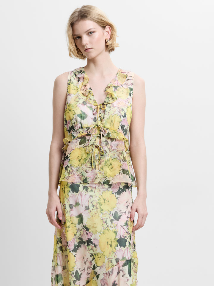 French Connection Carla Printed Sleeveless Top