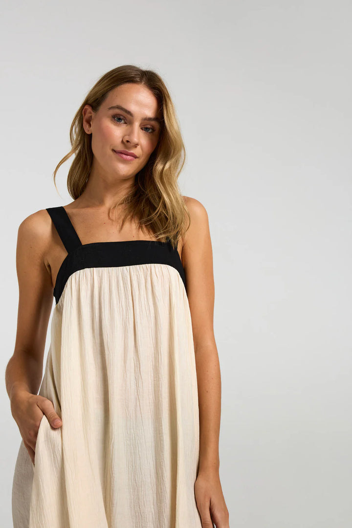 Costa Mani Black/Whisper Prato Dress