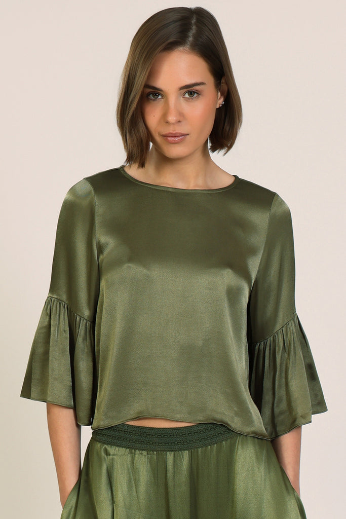 Traffic People Green Truce Top