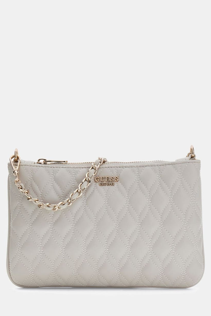 Guess Maxine Quilted Pouch | Light Beige
