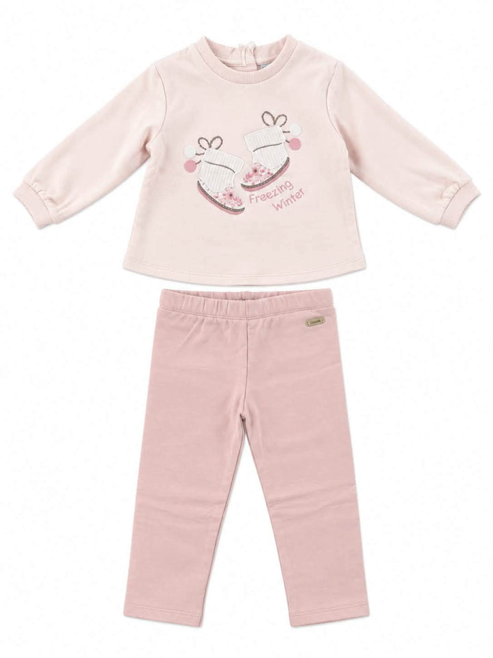 Canada House Girls Freezing Winter Pink 2 Piece Set