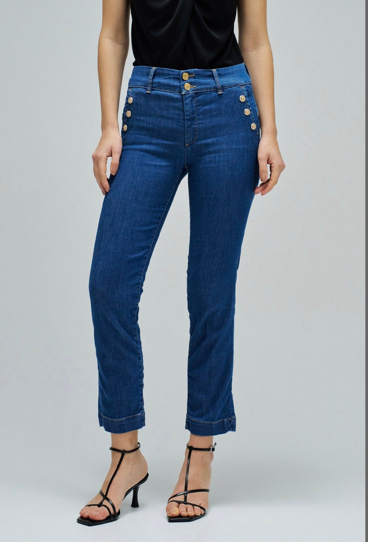 Salsa Secret Cropped Slim Medium Wash Jean - 21011044