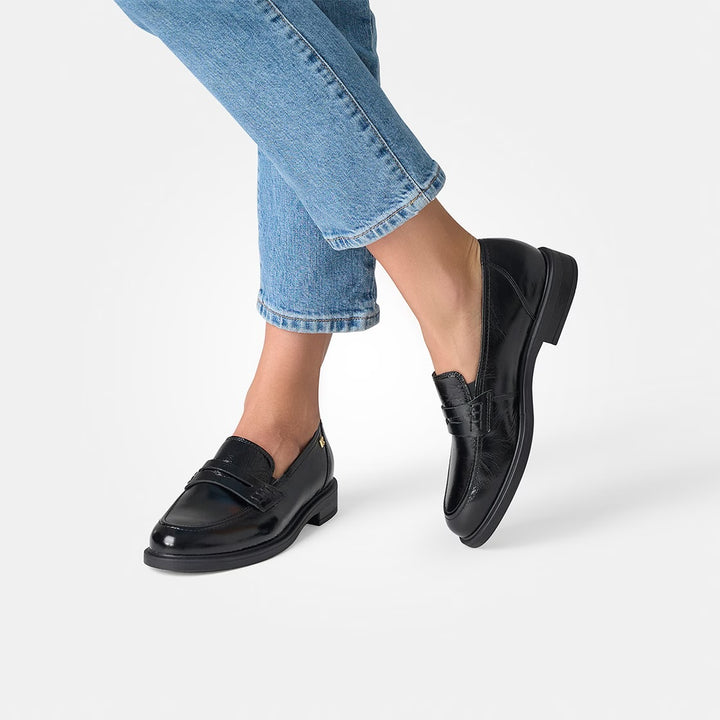 Paul Green Glossy Calf Black Loafer