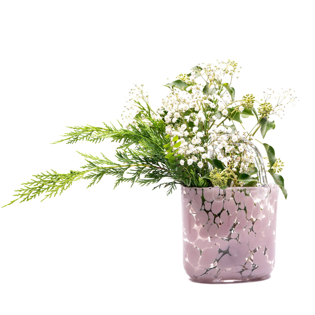 Small Handbag Vase: Blush Pink