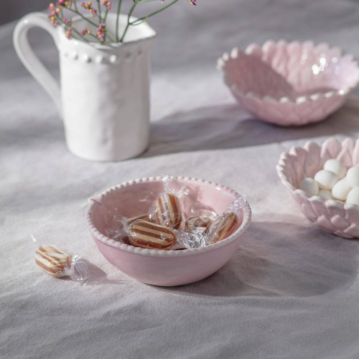 Wrenford Set of 2 Blush Scalloped Bowls