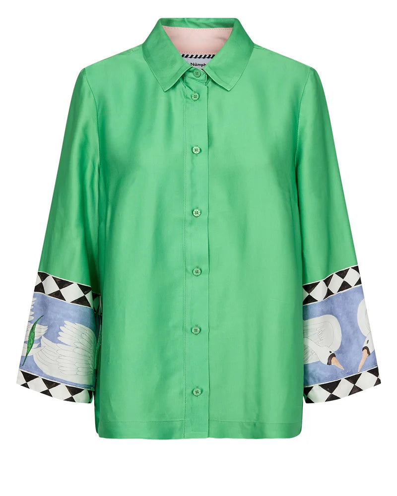 Numph Nuadelina Vibrant Green Shirt