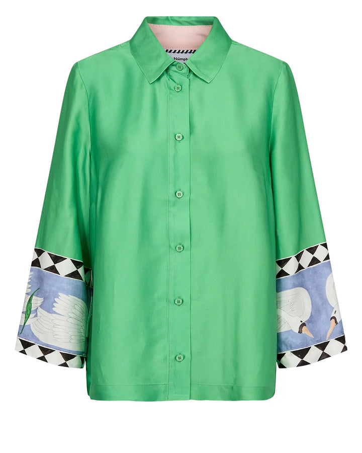 Numph Nuadelina Vibrant Green Shirt