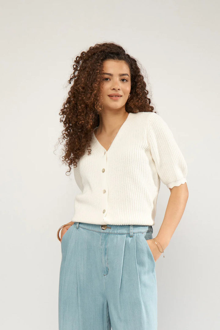 Numph Numarley Cloud Dancer Cardigan