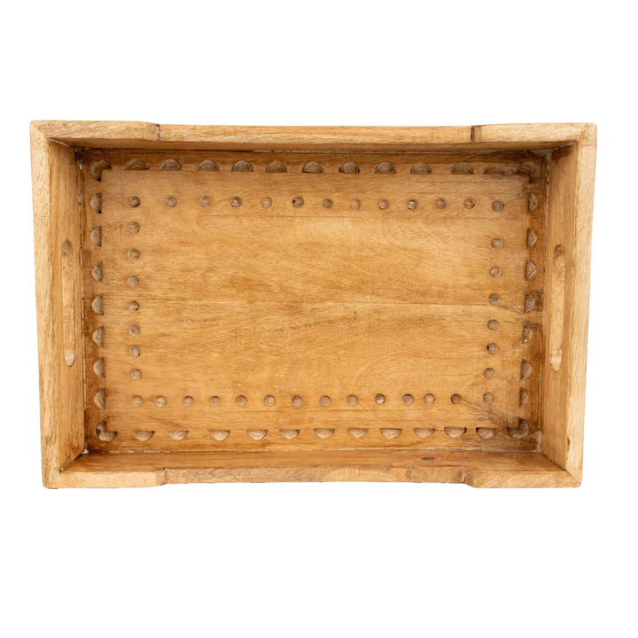 Tray - Mango Wood Debossed Design