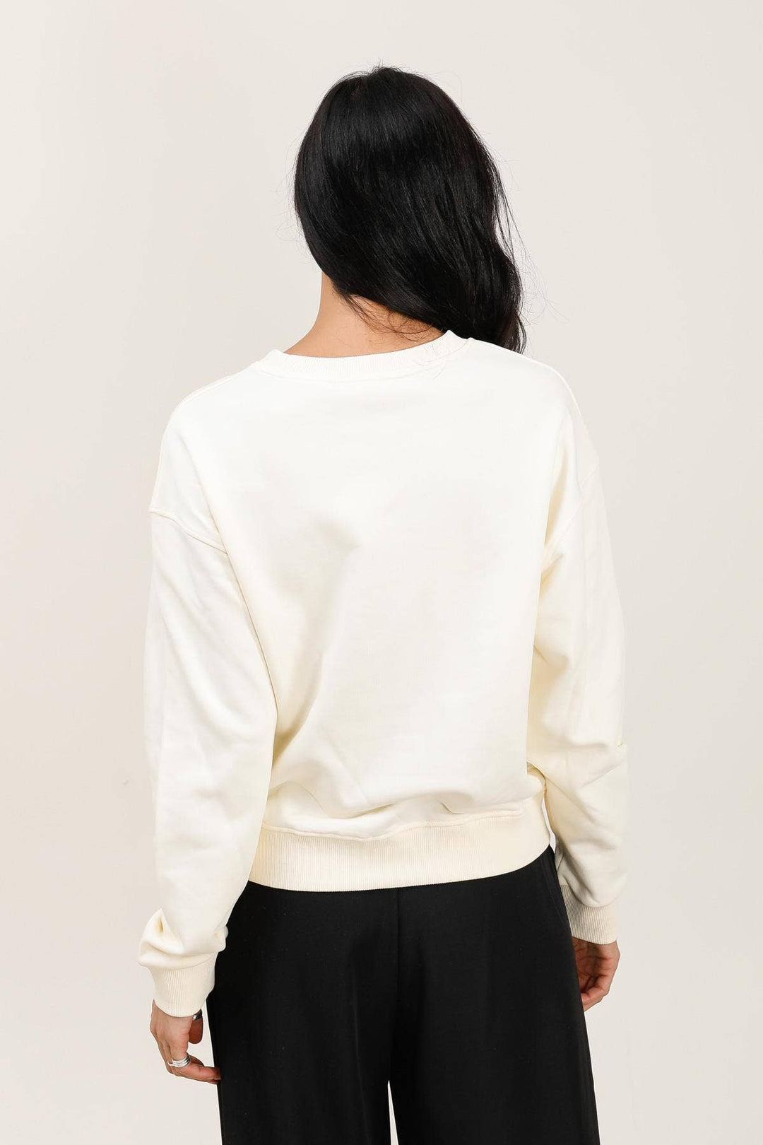 Wild Beauty Crew Neck Sweatshirt White