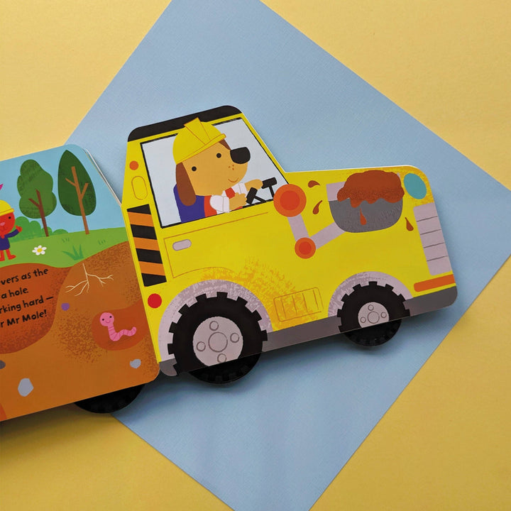 My First Digger – Chunky Wheeled Board Book for Toddlers – Push-Along Animal Story Book – Ages 3+